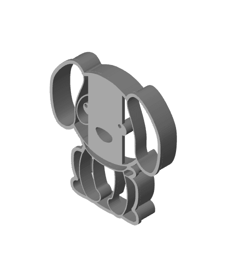 Dog Cookie Cutter, Biscuit Cutter 3d model