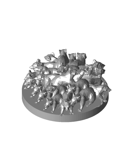 Swarm of Rats 3d model