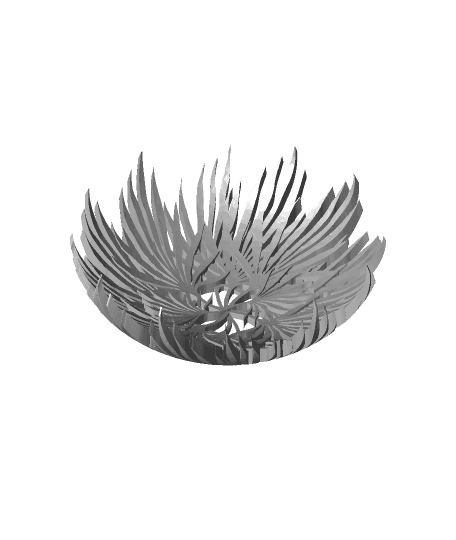 Palm Leaf Bowl 3d model