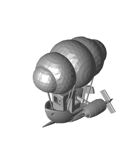 3D Benchy airship 3d model