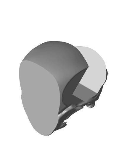 Screaming Skull Controller Holder / No Supports 3d model