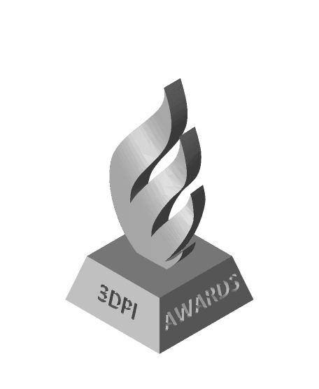 Flame Trophy 3DPI Awards Competition 3d model