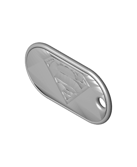 Superman Keychain 3d model