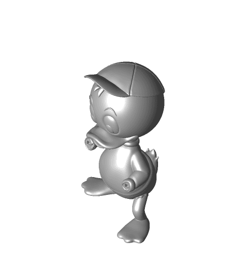 Huey Duck by SparkyFace5 full viewable 3d model