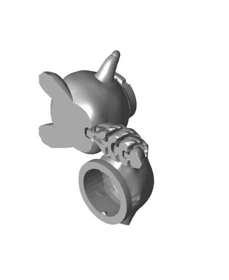 Cobotech Articulated Raccoon Storage Keychain 3d model