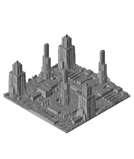 Minecraft Coruscant City 3d model