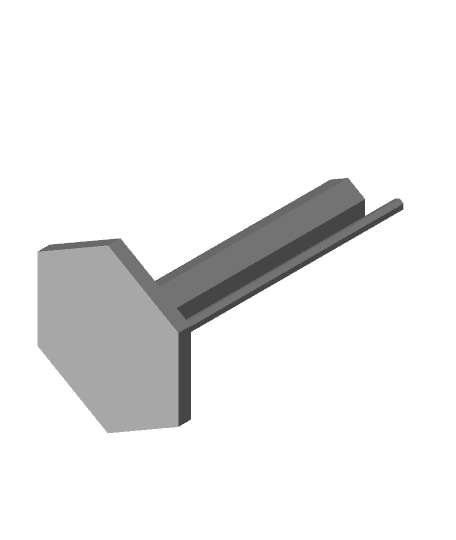 Simple, Modern, Hexagonal Paper Towel Stand 3d model