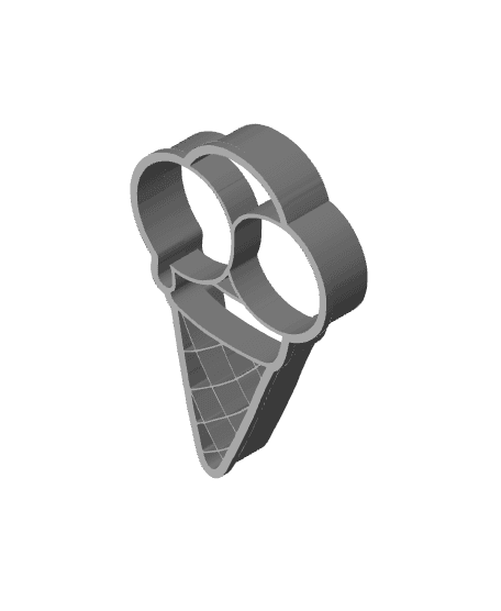 Ice Cream Cookie Cutter, Biscuit Cutter 3d model