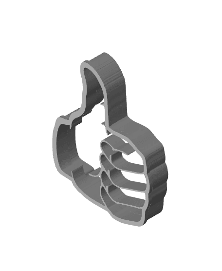 Thumb Cookie Cutter, Biscuit Cutter 3d model