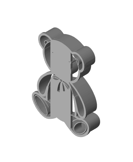 Bear Cookie Cutter, Biscuit Cutter 3d model