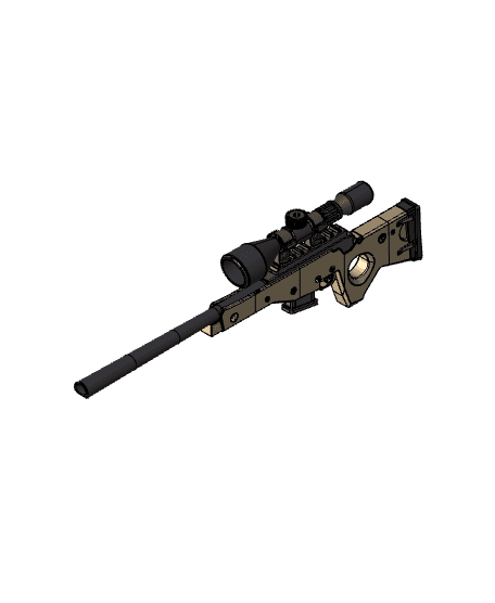 Fortnite Sniper Rifle - Source File 3d model