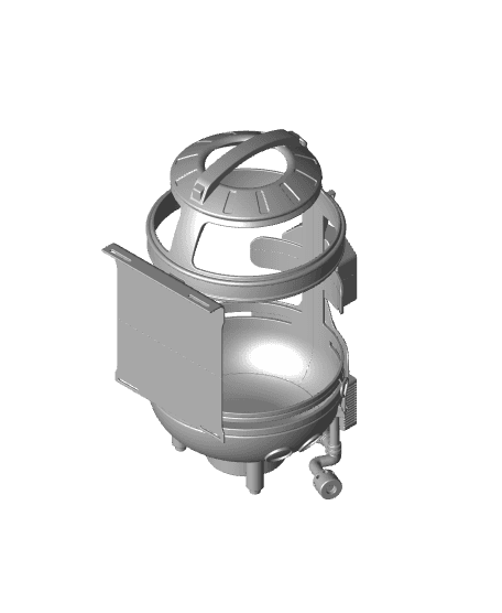 The Mandalorian Frog Lady Backpack Canister Frame 3d model