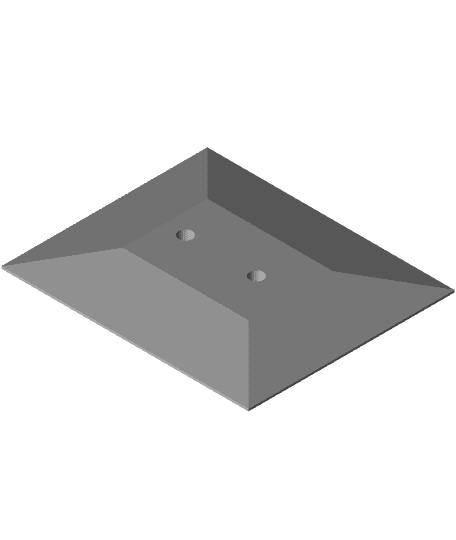 Shower head Mounting Plate 3d model
