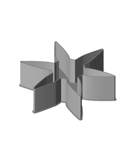 Shuriken 0056, nestable box (v2) 3d model