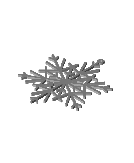 snowflake  3d model