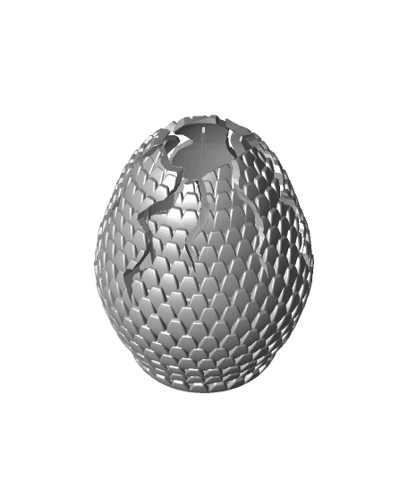 Cracked Dragon Eggs - 3 Variants 3d model