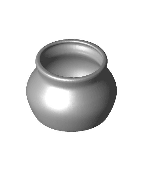 Small Clay Pot 3d model