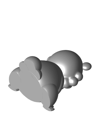 Bidoof Pokemon (No support, 3mf included) 3d model