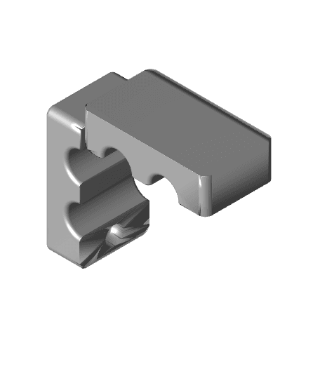 Double Magnetic Cable Clip 8mm 3d model