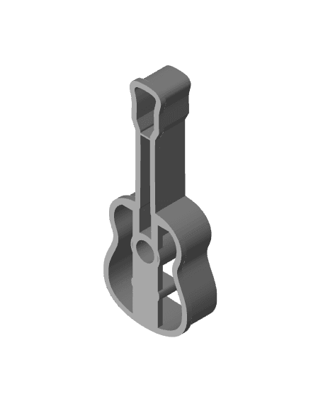 Guitar Cookie Cutter, Biscuit Cutter 3d model