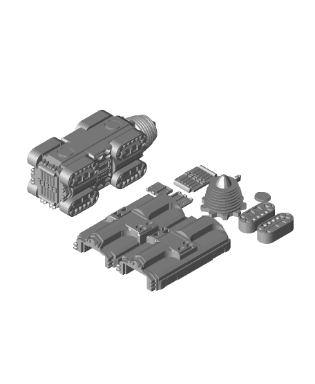 FHW: Tunnel Rats Tunneling Machine Kit 3d model