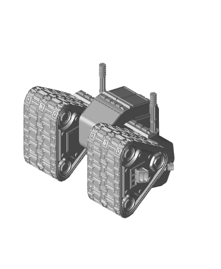 Armored Skid Steer Miniature 3d model