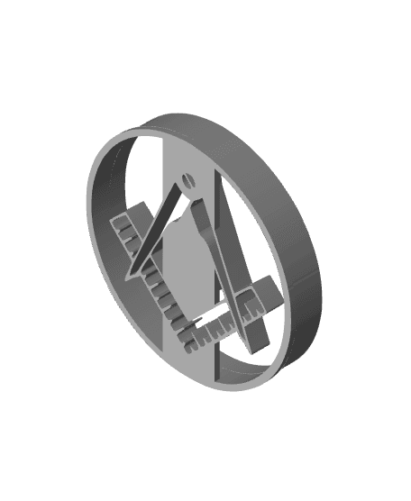 Mason G Cookie Cutter, Biscuit Cutter 3d model