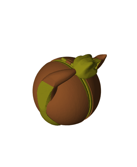 CharmaBall Charmander Themed Opening Pokeball - Fan Art 3d model