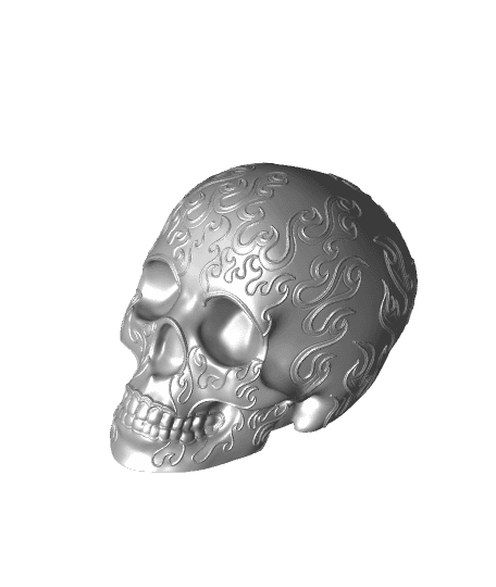 Flame Skull 3d model