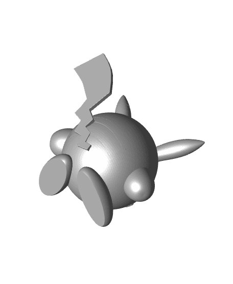 Kirby pikachu - Multipart 3d model