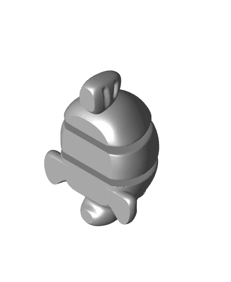 Flexi Blobfish Keychain 3d model