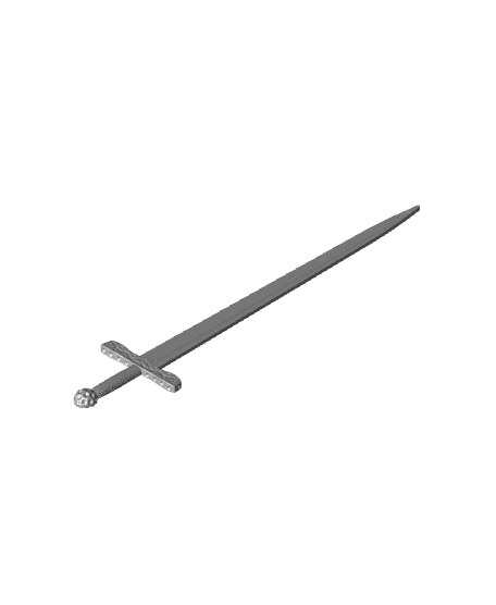 Excalibur Bookmark - Sword with Stone Bookmark Holder 3d model