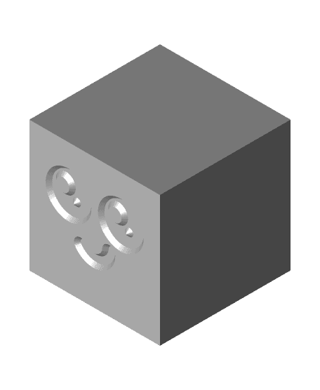 cute calibration cube  3d model