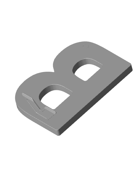 3D Letter B - by TeeTi3D 3d model