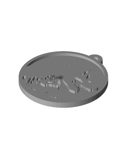 Jurassic World Keychain 3d model