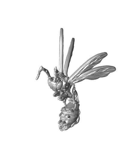 Fire Wasp - Elemental Familars - PRESUPPORTED - Illustrated and Stats - 32mm scale			 3d model