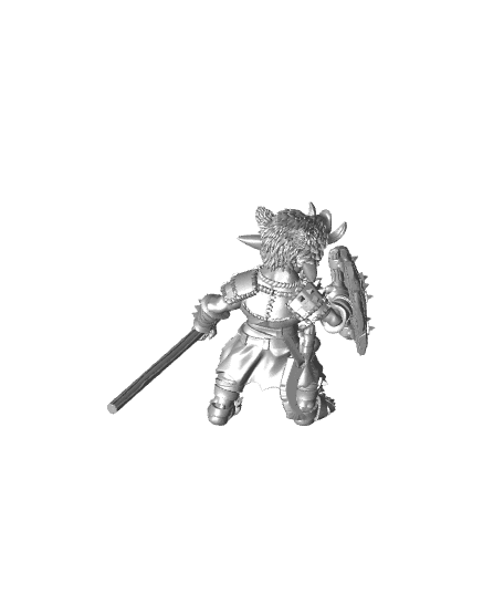 Goblin Guard - With Free Dragon Warhammer - 5e DnD Inspired for RPG and Wargamers 3d model
