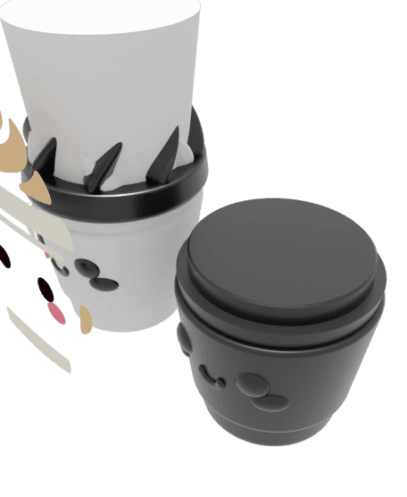 Cute Coffee Cup 3d model