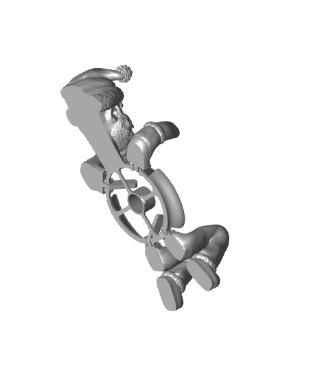 Santa Mug Hugger: Self-Adjusting Coaster 3d model