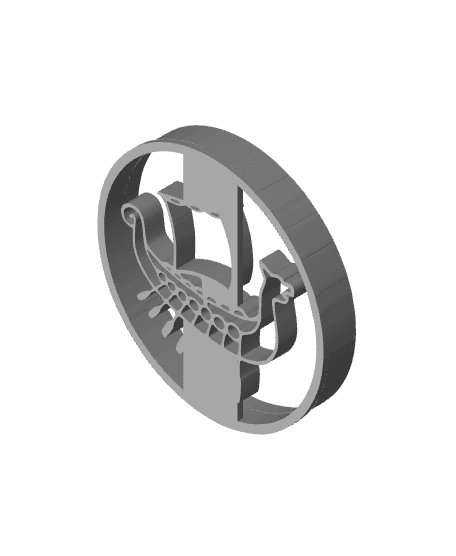 Viking Cookie Cutter, Biscuit Cutter 3d model