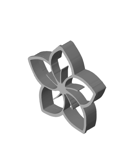 Flower Cookie Cutter, Biscuit Cutter 3d model