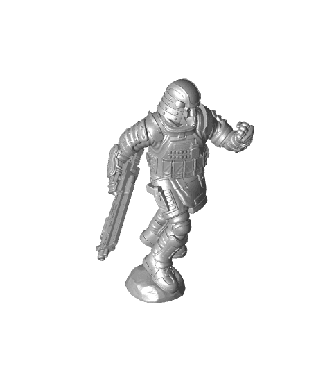 Black Market Milita - With Free Cyberpunk Warhammer - 40k Sci-Fi Gift Ideas for RPG and Wargamers 3d model