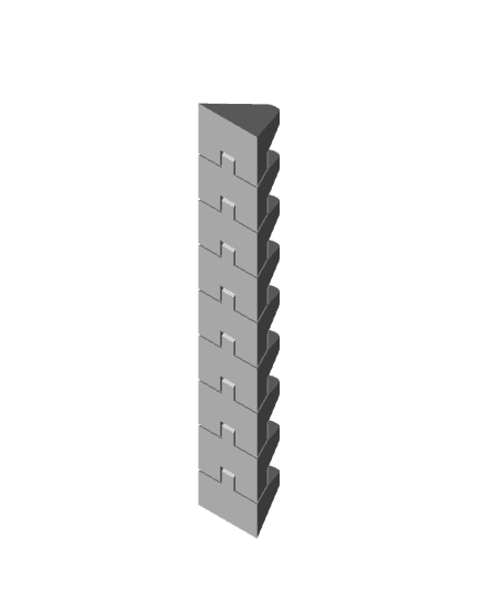 Flexy Toblerone Candy Bar 3d model