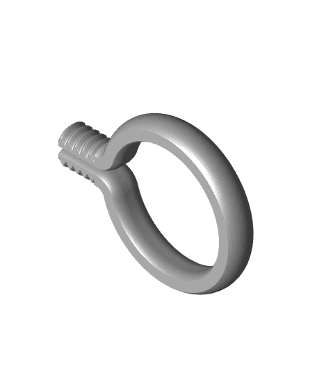 EZPZ Keychain Loop // 20mm Ring 3d model
