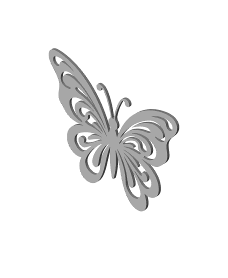 Butterfly wall art insect wall decor garden decoration 3d model