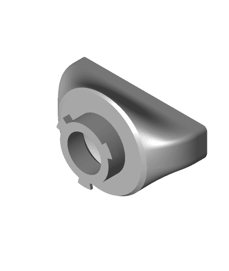 3M 7500 series outflow filter adapter 3d model
