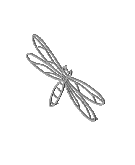 dragonfly wall mount and office stand  3d model
