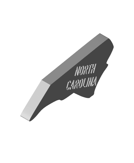 Merica Fridge Magnets - MMU version - NORTH CAROLINA 3d model