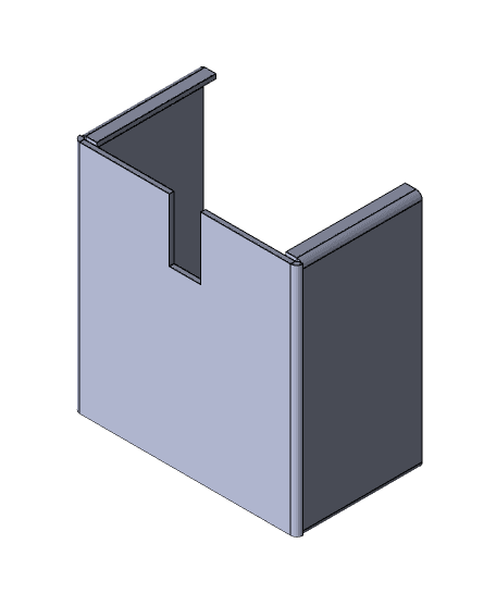 Sheet Metal Open Enclosure 3d model