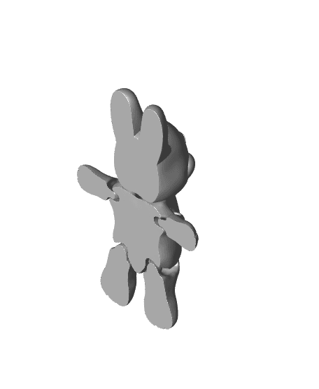 Flexi cute bunny 3d model